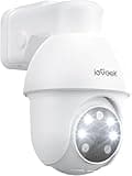 ieGeek 8MP PoE Security Camera System, 1pcs Wired Outdoor Cameras for Home Security with 355°Pan 90°Tilt, 8CH NVR with 2TB HDD, Automatic Human Tracking,AI Detection,2-Way Audio,Color Night Vision