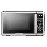 Countertop Microwave Oven 1.0 Cu. Ft. Digital Stainless Steel Microwave 1000 Watts With 6 Auto Menus 10 Power Levels Eco Mode M