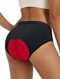 baleaf Women's Cycling Underwear Padded Bike Shorts Biking Bicycle MTB Briefs Gear Clothes Biker 4D Padding Black M