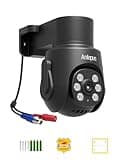 Analapus 4K 8MP TVI CCTV Home Surveillance Dome PT Camera, Wired Add-on Camera with 360° pan and 140° tilt, 80ft IR Night Vision, IP66 Weatherproof, Only Works with Anlapus 4K DVR