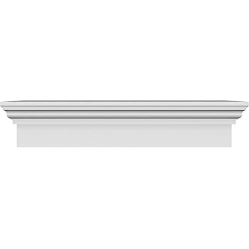Ekena Millwork 35" Bottom Width x 41 1/4" Top Width x 9"H x 1"P Crosshead