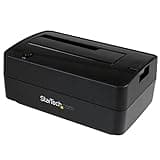 StarTech.com Single Bay USB 3.1 / eSATA to SATA Hard Drive Docking Station, USB 3.1 (10 Gbps) Hard Drive Dock, External 2.5/3.5" SATA III HDD/SSD Top-Loading Hard Drive Bay (SDOCKU313E),Black
