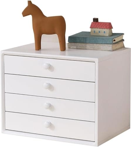 JKSVTF Desk File Cabinet Wood File Cabinet,Office File Cabinets,File Cabinets for Home Office,Filing Cabinet Wood,Office Storage Cabinet(Size:6,Color:A) (A 4)