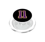 Purple and Gold Number 11 Jersey Player Uniform #11 Fan PopSockets PopGrip for MagSafe