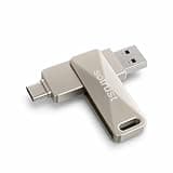 Sotrust Dual USB Gen 3.2 + Type-C Thumb Drive Flash Disk Silicone Protective Sleeve Compatible with iPhone 15 Pro and Later, Android OTG Phones, iPad, MacBook (2020 & Later) and Laptops (128, GB)
