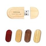 CarryBright Bulk Custom Wood USB Flash Drives Custom Branding Packaging. Custom with Logo and Packaging, Ideal for Corporate Branding, Photography delivery and Bulk Gifting.(200,128 MB)