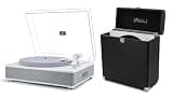 LP&No.1 LED Record Player and Vinyl Record Storage Case