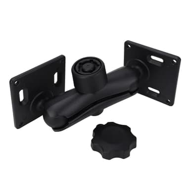 Alomejor 1.5 inch Dual Ball Mount Base, Professional Multi Angle Drill Base Mounting Solution for Tablets Phones Fishfinders, with Marine Grade Aluminum and Nylon, for Boat Vehicle