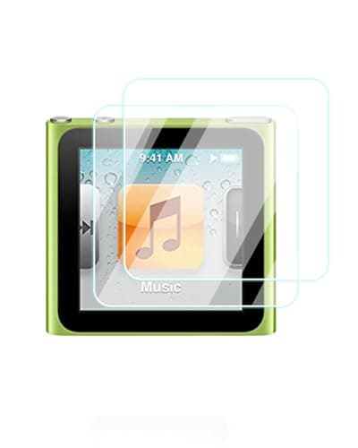 UYRUREL Screen Protector for iPod Nano 6th Generation MP3 Player, High-definition Scratch Resistant Nanofilm Film,HD Clear,Bubble Free with Easy Installation Kit,2 Pack