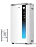 DREO 73 Pint Smart Dehumidifier for Basement, Home & Large Room up to 2000 Sq Ft, Energy Star 6.0 Dehumidifier with Drain Hose, Quiet 42dB, Auto Humidity Control, 3 Fan Speeds, Timer, Continuous Drain
