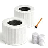 Core Mini Replacement Filters for LEVOIT Core Mini Air Purifier, Core Mini-P, High-Efficiency 3-in-1 H13 HEPA Filter, with Activated Carbon, Replace Part #Core Mini-RF, 2 Filters & 14 Fragrance Sponge