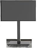 LBAawxe Mobile TV Cart on Wheels - TV Floor Stand - Portable Floor TV Stand Holds, Landscape to Portrait Mobile TV Cart