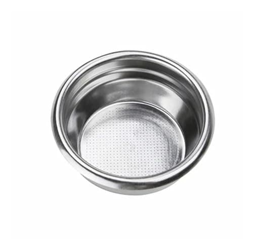 NWJGHYIJH Compatible For Gemilai Espresso Machine Bottomless Handle Universal Imported 304 Stainless Steel Commercial 58MM Handles Parts Accessories(Double)