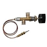 MENSI Low Pressure LPG Propane Gas Fireplace Fire Pit Flame Failure Safety Control Valve Kit with π/π" πππ₯π π
π₯ππ«π ππ°π’π―ππ₯ (π/π"-ππππππ
) Fitting