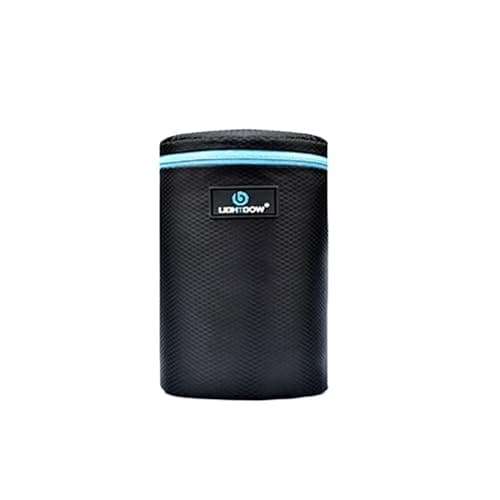Borvant Compatible with Canon Compatible with Nikon Lens Bag Polyester Pouch Portable Carry Compatible with DSLR Lens(Small Size)