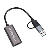 Diyeeni USB C Video Card, 4K to USB Type C Game Device with Ultra Low Latency for Streaming Recording on PC Phone Tablet