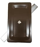 Jarvis Lighting 3" x 5" Stamped Steel Hand Hole Cover for Light Poles – Bronze Replacement Cover with Gasket – Commercial Parking Lot & Area Light Pole Handhole Cover – JL-HHC-35