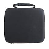 Fpbiagoq Shockproof Microphone Carrying Case for Outdoor Performers Hard Shell Storage Box for 4pcs Mic Black Microphone Organiser