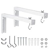 MOROBOR Universal Projector Screen Ceiling Mount, Projector Screen Wall Mount L-Brackets Extra Large Wall and Ceiling Hanging Bracket for Home Projector and Movie Screens/White