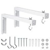MOROBOR Universal Projector Screen Ceiling Mount, Projector Screen Wall Mount L-Brackets Extra Large Wall and Ceiling Hanging Bracket for Home Projector and Movie Screens/White
