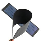 2W 6V Thin Film Flexible Amorphous Silicon Solar Panel, Bendable ETFE Solar Cell Module for DIY Science Project, Mini Battery Trickle Charging, Outdoor Low Power Supply