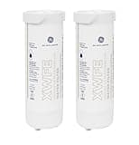 GE XWFE™ Refrigerator Water Filter, Genuine Replacement Filter, Certified to Reduce Lead, Microplastics, PFOA/PFOS, and 50+ Other Impurities, Compatible with GE Appliances Brands, Pack of 2