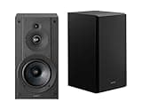 Sony CS Speakers, SS-CS5M2 3-Way 3-Driver Hi-res Bookshelf Speakers (Pair), Black
