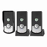 Wireless Doorbell Intercom, Rechargeable Smart Video Intercom Doorbell for Home, Real Time Two Way Talk, 3 Volume Levels, 1000m Range, IP54 Weather Outdoor Unit (1 Outdoor Unit with 2 Indoor Units)