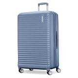American Tourister Stratum 3.0 Large 28-Inch Spinner, Airline Approved, Durable Hardside Luggage, Expands 1.5", RightHeight™ Adjustable Handle, Elemental Blue