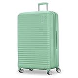 American Tourister Stratum 3.0 Large 28-Inch Spinner, Airline Approved, Durable Hardside Luggage, Expands 1.5", RightHeight™ Adjustable Handle, Surrel Green