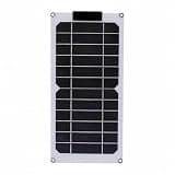 Asixxsix Portable Solar Panel, 20W 2 Type C Ports Solar Charger High Efficiency Monocrystalline Panel Kit Water Proof, Sun Proof for Outdoor Camping Van RV Trip Phones