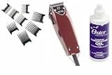 Oster Professional 76023-510 Fast Feed Clipper with Adjustable Blade + 8 Comb Set