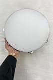 30cm Tambourine with Bells, Bride, Henna Night, Wedding, Party Organizer - White - 30 Cm Emitasyon