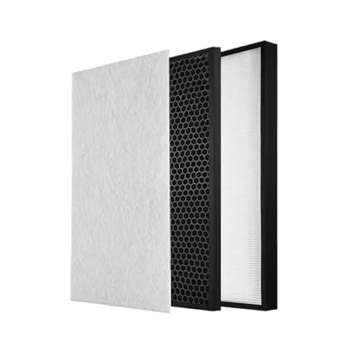 Filter And Activated Carbon Filter, Compatible For Sharp FP-J60TA FP-J80TA FP-J60 FP-J80, Air Purifier Accessories FZ-J80HFE FZ-J80DFE(3Filters)