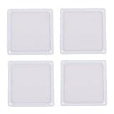 RiToEasysports Computer Fan Dust Filter Ultra Fine Mesh Grills for PC Cooling, Easy Installation for Techies, 5.51x5.51in 4pcs (White)