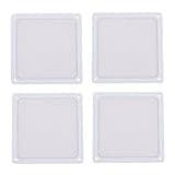 AUNMAS Magnetic PVC Fan Dust Filter 5.51x5.51in 4-Pack with Ultra Fine Mesh for PC Case Fan Vent and Chicken Coop (White)