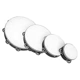 YWMJZEU 4 Pieces Wooden Drum Burr Hand Held Frame Drum Oxford Cloth Straps