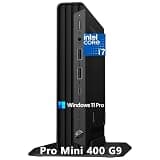 HP Mini Desktop PC Computer for Office Work, Ultra-Compact Silent, Intel i7-12700T (16GB RAM, 512GB SSD), 3X 4K Display Support, Wired Keyboard & Mouse & Stand, Windows 11 Pro