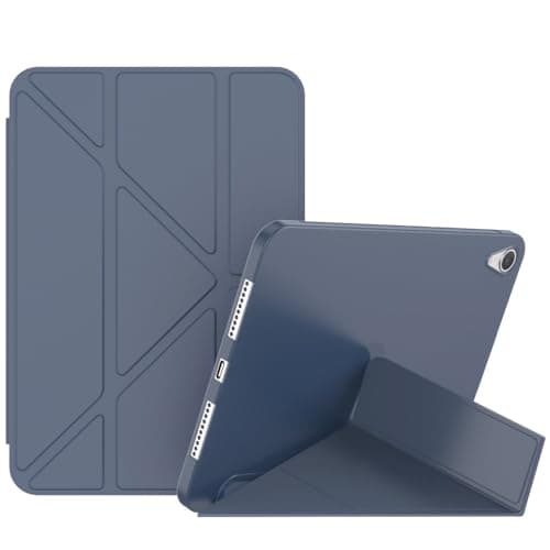 YOUULAR Tablet Case for Apple iPad Pro 12.9 2018/2020/2021/2022/Apple iPad Pro (12.9-inch, 6th/5th/4th/3rd Generation), Slim Deformable Folding Stand PU Leather Protective Cover Soft TPU Dark Blue