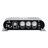 Jianyiihuly -838 HiFi 2.1 Channel Power Amplifier 80Wx2 Stereo Sound Amp with Subwoofer Output Home Audio Amplifier Black