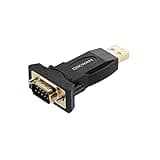 OIKWAN USB to RS232 Adapter with FTDI Chipset, USB to RS232 Male DB9 Serial Converter for Cashier Register, Modem, Scanner, Industriual Machinery, CNC, Black