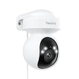 REOLINK 4K Outdoor Plug-in WiFi 6 Security Camera, PTZ Camera for Home Security, Wi-Fi 6 New Tech, Motion Tracking, Smart Detection, 3X Optical Zoom, Motion Spotlight, Local Storage, E1 Outdoor Pro