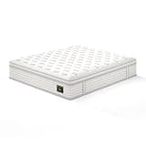 14'' Hybrid Mattress - Memory Foam & Pocket Springs for Pressure Relief, Fiberglass Free Ergonomic Home White, Queen Size Mattress, Queen Hybrid Mattress in a Box,A-1