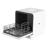 Portable Dishwasher with 6L Built-in Water Tank Automatic Dishwasher 360° Dual Spray High-Temp& Air-Dry Function for Apartments& RVs