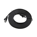 HOOWIFFY Flat Cat 6 Cable 15m Ethernet Cable with Rj45 Connector for Laptop and Router, Copper Material with Sturdy PVC Jacket, Flat Structure for Easy Installation in Kitchen or Living