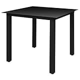 KGHFDVB 5 Piece Patio Dining Set with Glass Top Table and 4 Folding Aluminum Chairs