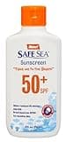 Safe Sea Jellyfish Sting-Blocking Sunscreen, SPF 50+ Lotion 4oz, Waterproof, Biodegradable – Body and Face Sunscreen, Anti-Jellyfish and Sea-Lice sting protection.