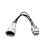 6 Pin Automotive Headlight Lamp Waterproof Connector 6185-1175 6188-0560(MULTI,20pcs with 15cm wire)