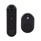 Bewinner Secure Entry Monitor for Solo Residents, 1200mAh Battery - Day Night Vision Doorbell Cam Piece with Phone Alert Integration