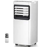 Antarctic Star 8000 BTU Portable Air Conditioner, 5-in-1 AC Unit with Cool, Dehumidifier, Fan, Sleep & Timer Modes, Auto Swing, Child Lock, Cools Up to 350 Sq.Ft, Air Conditioner for Bedroom Apartment